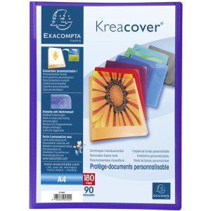 Carpeta PP con 90 fundas Krea Cover DIN A4 surtido
