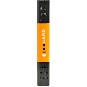Tarjetero Exacard con 20 fundas extraíbles para 120 tarjetas Exactive, 20x14,5cm Negro