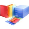 Tarjetero 16 bolsillos para 96 tarjetas Linicolor, 12x18,5cm colores surtidos