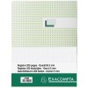 Bloc de notas con cubierta de lino plastificado, DIN A4, 100 hojas, 110 g, a cuadros