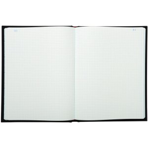 Bloc de notas con cubierta de lino plastificado, DIN A4, 150 hojas, 110 g, a cuadros