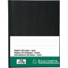 Bloc de notas con cubierta de lino plastificado, DIN A4, 100 hojas, 110 g, forrado