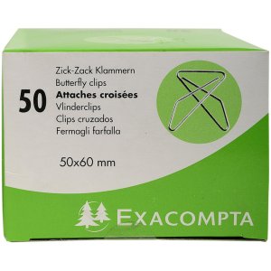 Exacompta Grapas Zig-Zag 50x60 mm 50 unidades
