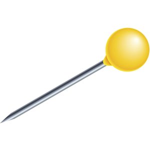 Aguja de marcar redonda Ø 4 mm amarilla 100 unidades