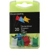Banderas de señalización caja blíster 20 unidades colores surtidos