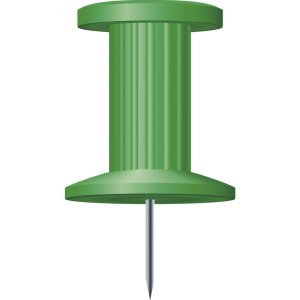 Alfileres de tablero caja blister 25 unidades verde