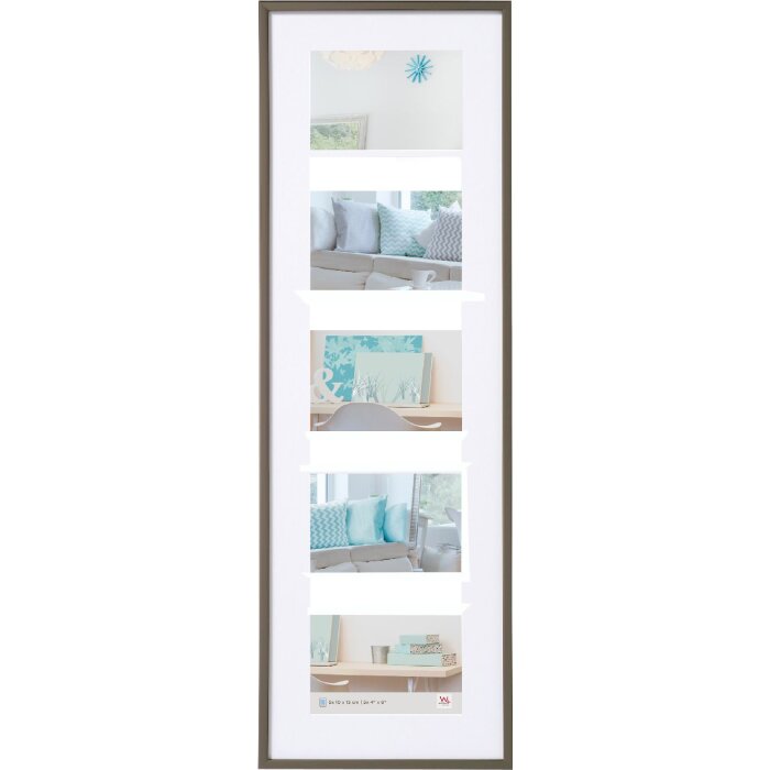 Marco galeria plastico Walther New Lifestyle 5 fotos 10x15 cm acero