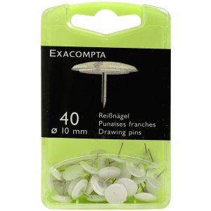 Tachuelas Ø10 mm blanco 40 unidades