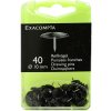 Exacompta chinchetas Ø10 mm negro 40 piezas
