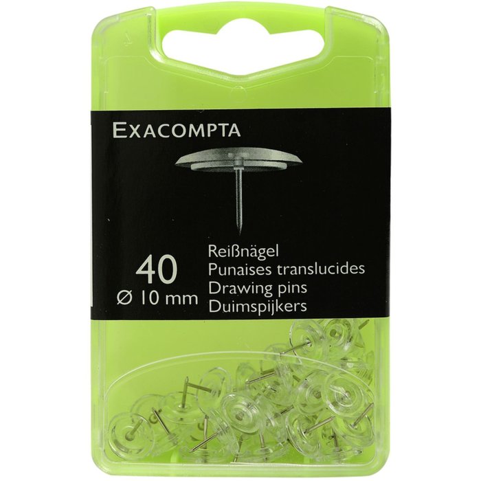 Clavos de lágrima Ø10mm cristal transparente 40 piezas