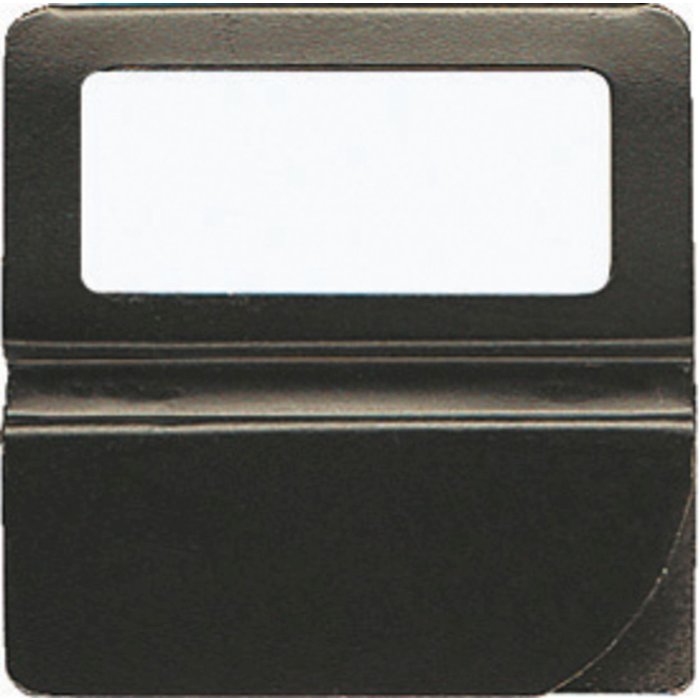 Paquete de 25 pestañas para tarjetas con ventana, 25 mm Negro