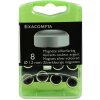 Caja de 8 imanes, Ø12mm plata
