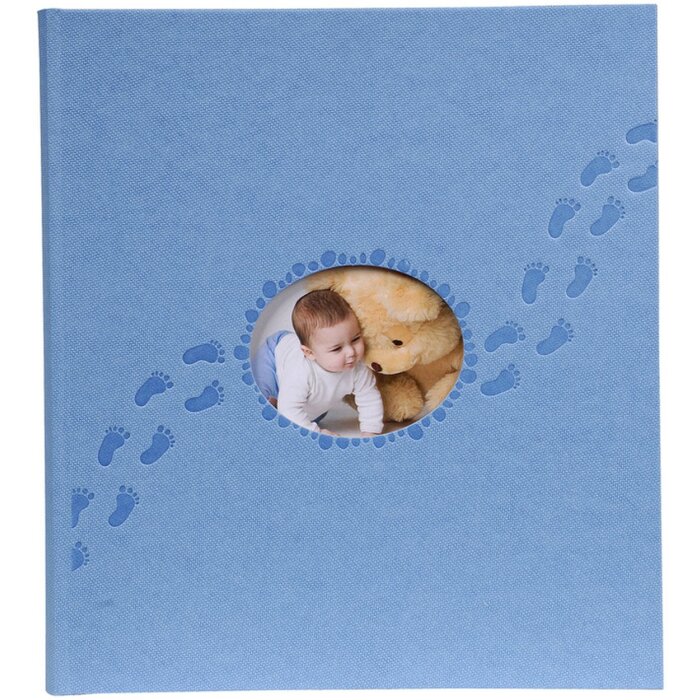 Exacompta Álbum Fotos Bebé Piloo azul 29x32 cm 60 páginas blancas