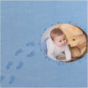 Exacompta Álbum Fotos Bebé Piloo azul 29x32 cm 60 páginas blancas