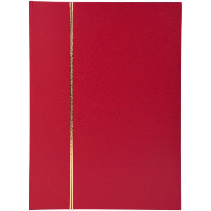 Exacompta álbum de sellos 32 páginas negro rojo 16,5x22,5 cm