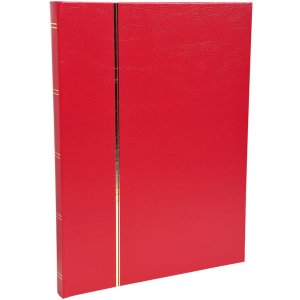 Exacompta álbum de sellos 32 páginas negro rojo 16,5x22,5 cm