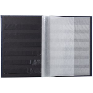 Exacompta álbum de sellos 32 páginas negro rojo 16,5x22,5 cm