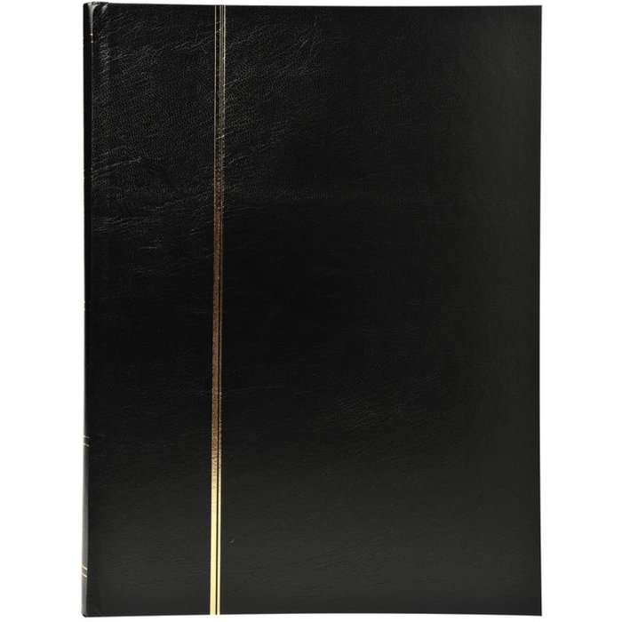 Exacompta álbum de sellos tapa de polipiel negro 48 páginas 22,5x30,5 cm