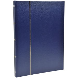 Exacompta álbum de sellos 48 páginas negras 22,5x30,5 cm azul
