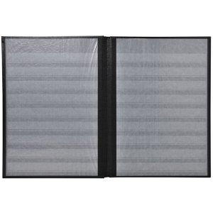 Álbum de sellos Exacompta 64 páginas negras 22,5x30,5 cm rojo
