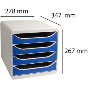 Cajonera Big-Box Classic gris claro-azul