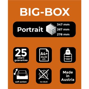 Big-Box Classic gris claro-negro Cajonera