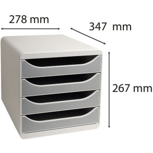 Cajonera Big-Box Classic gris claro-gris piedra