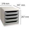 Cajonera Big-Box Classic gris claro-gris piedra