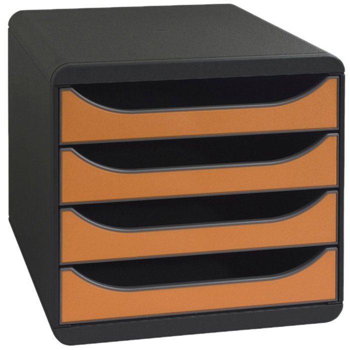 Cajonera Big-Box Classic mouse gris-mandarina