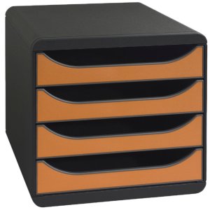 Cajonera Big-Box Classic mouse gris-mandarina
