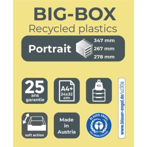 Cajonera Big-Box Classic mouse gris-mandarina