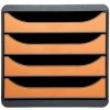 Cajonera Big-Box Classic mouse gris-mandarina
