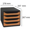 Cajonera Big-Box Classic mouse gris-mandarina