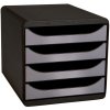Cajonera metálica negra-plata Big-Box Classic