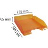 Bandeja de cartas Combo 2 Classic naranja transparente
