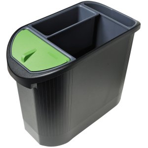 Papelera ecológica TOP LINE Classic Negro-Antracita