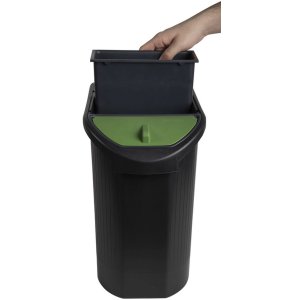 Papelera ecológica TOP LINE Classic Negro-Antracita