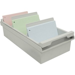 Caja para 500 tarjetas A6 K Gris claro