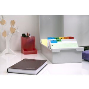 Caja para 500 tarjetas A6 K Gris claro