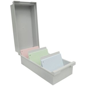Caja para 500 tarjetas A6 K Gris claro