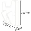 Elemento de pared A4 Alto Cristalino