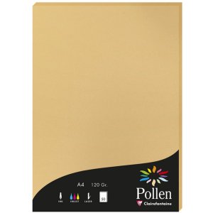 Papel de polen A4 120 g 50 hojas caramelo