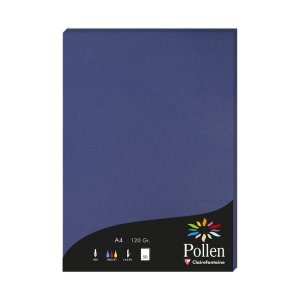 Papel de polen A4 120g 50 hojas azul real