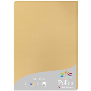 Papel A4 Polen 210g caramelo 25 hojas