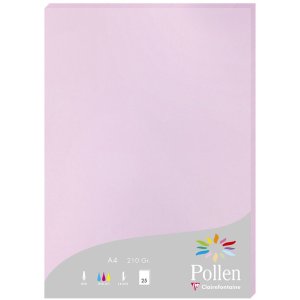 Papel A4 Polen 210g lila 25 hojas