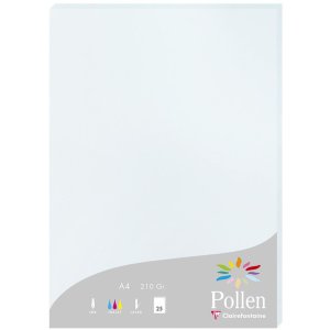 Papel A4 Polen 210g azul 25 hojas