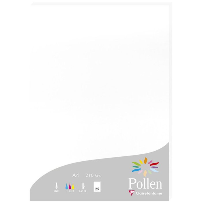 Papel A4 Polen 210g blanco 25 hojas