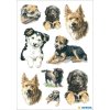 simpáticas pegatinas de perros de la serie DECOR, autoadhesivas