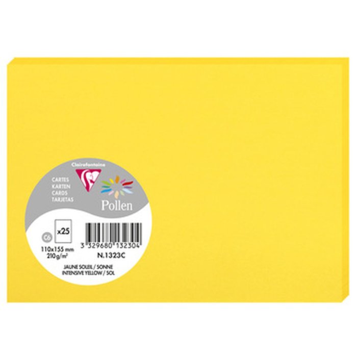 Tarjeta C6 Polen 210g Sol