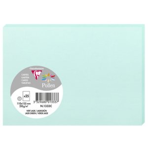 Tarjeta C6 Polen 210g verde jade